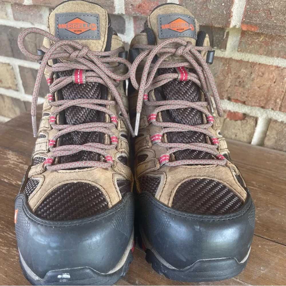 Merrell Women’s Moab 2 Mid, Waterproof Hiking Boots, Size 6, Steel‎ Toe sb3